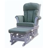 Today's Mom Madison Glider and Ottoman Finish: White