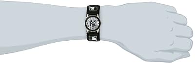 Game Time Unisex MLB-ROB-NY3 "Rookie Black" Watch - New York Yankees - "Pinstripe Logo"