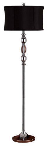Canora Chrome and Crystal Floor Lamp