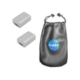 ValuePack (2 Count): Digital Replacement Battery for Specific Digital Camera and Camcorder Models / Compatible with SONY NP-FP50 - Includes Leatherette Camera / Lens Accessories Pouch