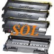 (3) Compatible Brother Tn350 Toner + (1) Compatible Brother Dr350 Drum Combo Set for MFC-7225N, MFC-7420, MFC-7820N, MFC-7220, DCP-7020, Intellifax 2850, Intellifax 2820, Intellifax 2920, Intellifax 2910, HL-2070N, HL-2040