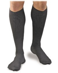 Activa Men's Microfiber Pinstripe Dress Socks 20-30 mmHg