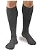 Activa Men's Microfiber Pinstripe Dress Socks 20-30 mmHg Small Black