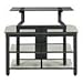 MGV-3B/PL3B - MGV Series 34'' TV Stand with PL3 Shelf Bracket (Black)