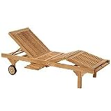 Sonnenliege Queens / Teak, H 90 B 70 T 200 cm