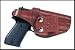 Bianchi 3S Pistol Pocket Leather Holster Plain Tan Size 05 Right Hand 19184