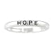 Narrow HOPE Stackable Band Ring in Sterling Silver in Sizes 5-10, #8107
