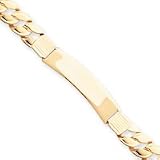 14k 10.75mm Fancy Link ID Bracelet - 8 in.
