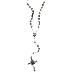 Sterling Silver Aventurine Rosary