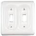 Mintcraft Crmc White Double Switch Plate 45027PHB