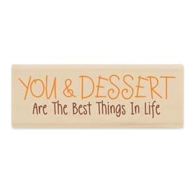 Stampabilities House Mouse Verses Mounted Rubber Stamp 1"X3" You & Dessert; 3 Items/Order