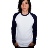 American Apparel Style 4451 Baby Rib Long Sleeve Raglan