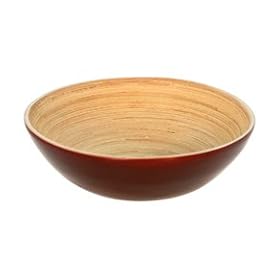 Simply Bamboo 7 Bamboo Bowl Mahogany by Simply Bamboo