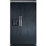 Viking 48 in Full Overlay Series Side by Side Refrigerator w/ Ice and Water Dispenser - DFSB483D/DFS