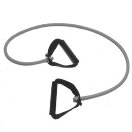 Cando Exercise Tubing with Handles 36-Inch Tubing with Handles, Color: Green, Resistance Level: 3