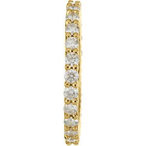 Genuine IceCarats Designer Jewelry Gift 14K Yellow Gold Wedding Band Ring Ring. 1 1/2 Ct Tw Size 06.00 Bridal Eternity Band Diamond Eternity Band In 14K Yellowgold Size 6