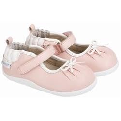 Robeez Tredz Petite Bow MJ - Pastel Pink Lightweight Flex Sole Outdoor Shoes ( US size: 6 / 15-18 months / EU Size 22/ UK/AUS 5.5) * 09 Newest Collection -- NEW IMPROVED FIT!! *