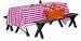 Atlantis Plastics 2TCR300GIN Red Gingham Plastic Table Cover, 40