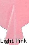 PINK PLASTIC TABLE COVERS - 54" x 88" - 24 Cnt.
