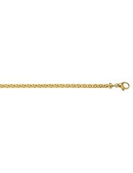 14KT Yellow Wheat 3.1mm Necklaces Length = 24