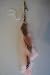 Pink/Peach High Quality Comb Clip-in Feather Hair Extensions - Natural, Colorful Highlights, Snaps on & off Easily
