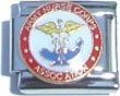 Clearly Charming Army Nurse Italian Charm Bracelet Link