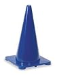 Industrial Grade 1YBW4 Safety Cone, Blue, 18 In, Poly, 1.5 Lbs