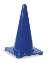 Industrial Grade 1YBW4 Safety Cone, Blue, 18 In, Poly, 1.5 Lbs