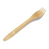 100 fourchettes jetables biod�gradables et compostables en bois de bouleau, longueur 16,5 cm