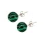 Malachite Stud Earrings on 925 Silver at unbeatable price