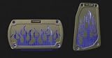 Pilot 2 Piece Pedal Set L.E.D. Flame Blue #PM-284B