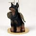 Doberman Pinscher, Black Tiny Ones Dog Angels (2 in)