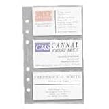 Samsill Clear Business Card Refill Page - 7.33 x 6