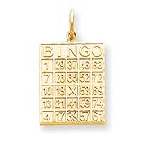 10k Solid Bingo Card Charm