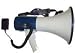 Piezo Dynamic Megaphone w/ Detachable Mic, Siren & Whistle - 1760 Yard Range