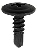 AT8220500 Black Oxide, SelfTapping Phillips Wafer Head Tek Screws (8 x 1/2, Bag 500)