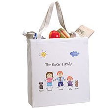 Personalized Gifts - Family of Characters Tote Bag
