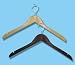 Homz 7000632 Wood Shirt/Dress Hangers - Sleeve of 3 - Pack Of 12 - 8 Natural, 4 Espresso