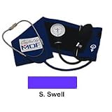 Professional Aneroid Sphygmomanometer with Attached Stethoscope by MDF Instruments Direct, S.Swell - 1 Ea