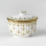 Spode Fleur de Lys Gold Sugar Bowl and Cover