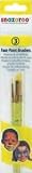3 FACE PAINT BRUSHES
