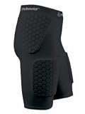 McDavid 757 HexPad Thudd Shorts, Adult, Black, Adult Small