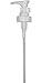 White Dispenser Pumps for Soap and Lotion, 28/400, 1CC