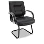 Alera Ravino Series Leather Guest Chair, Black