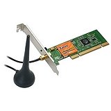 802.11G 54 Mbps Wireless Pci Card with Extended Antenna