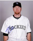 Signed Cook, Aaron (Colorado Rockies) 8x10 Photo