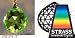 Swarovski Strass Light Peridot Crystal Ball With Laser Logo Etched 20mm