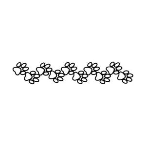 Scrapbook 101 Cardstock Laser Die Cut Borders 12" Paw Print BDC-781, 4 Item(s)/Order