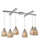IMAGE OF ELK Lighting 20000-6 Seashore 6 Light Single Tier Chandelier in Nickel
