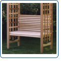 All Things Cedar AB44 Arbor Bench - Assembled